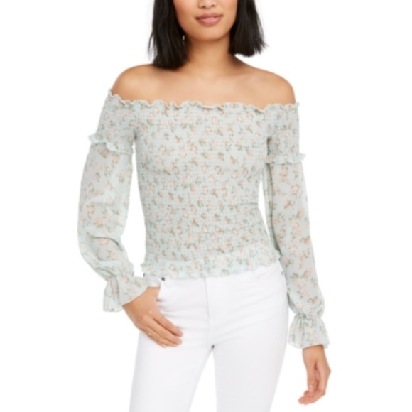 mint floral top